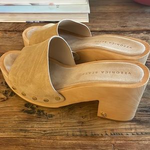 Veronica Beard Hannalee Suede Platform Clogs